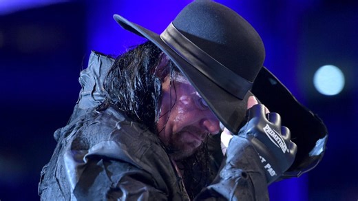 The Undertaker breaks down in tears