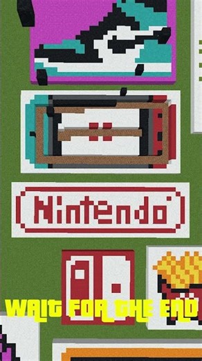 Satisfying Falling Sand Art Minecraft - Nintendo #shorts #minecraft