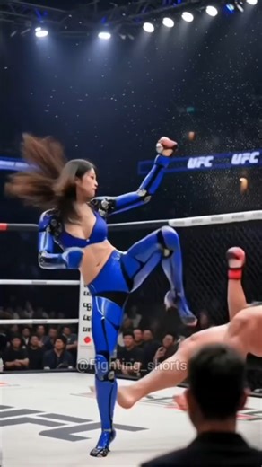 Kung Fu women Robot Battle #KungFu #ai #battle #Robot #boxing #fight #sports #knockout
