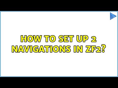 How to set up 2 navigations in zf2?