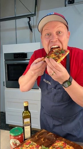 How to Make a CRISPY Grandma Pizza at Home! 🍕🔥