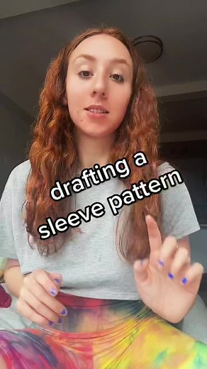 sleeve patterns look WACK but i promise it works!! #patternmaking #sleeve #drafting #howto #tutorial #fashiondesign #basicblocks #series #patternblocks