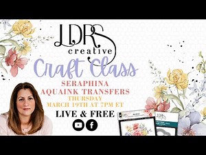 Craft Class Live! AquaInk Transfers!