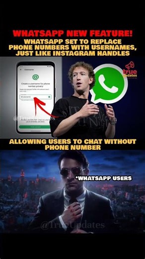 WhatsApp New Feature! #whatsapp #usernamefeature #techupdate #metaupdates #whatsappnews #newfeatures