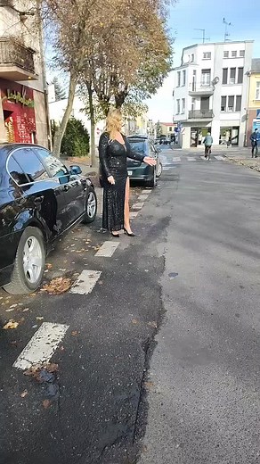 Stylish Women in Elegant High Slit Evening Dresses