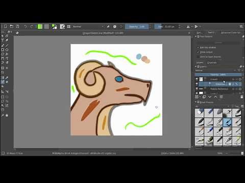Krita 4.0 Tutorial: Using the Colorize Mask to Quickly Color Lineart