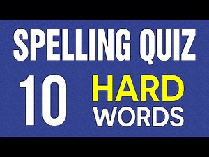 HARD SPELLING TEST: Can You Pass This Quiz? English Vocabulary Quiz. #challenge 1