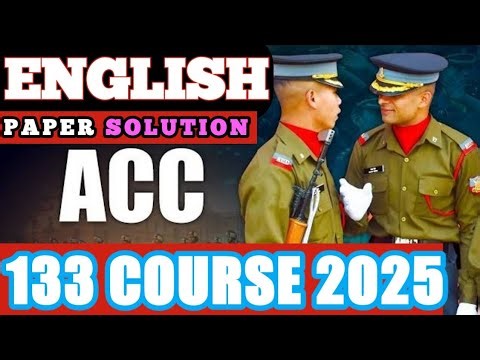 ACC & SCO EXAM || 133 COURSE || PAPER SOLUTION ||