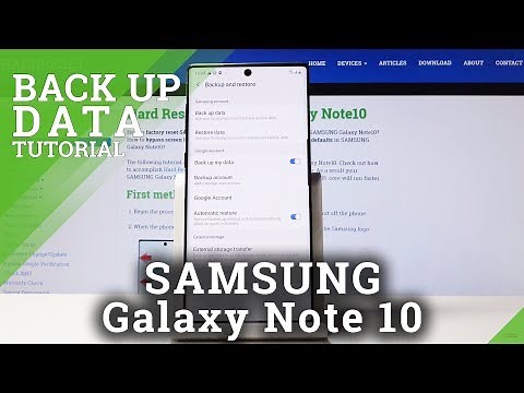 How to Enable Backup Data in SAMSUNG Galaxy Note 10 - Add Google Backup Account