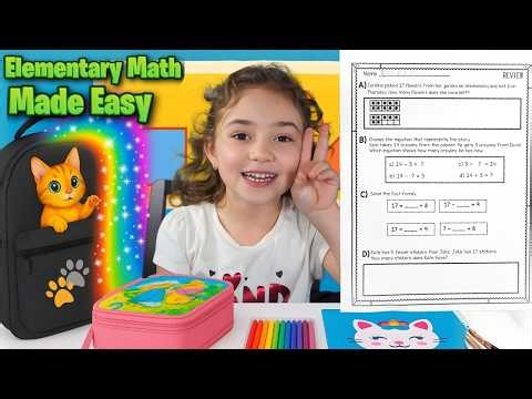 Elementary Math Made Easy ➕➖ Word Problems & Fact Families Practice