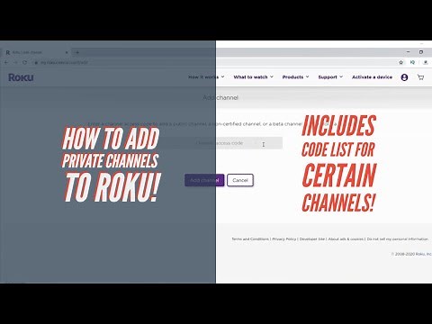 How to add private channels to your Roku! Plus, check the list on the description with the codes!