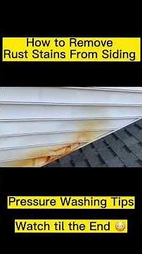 How to Remove Rust Stains From Siding
