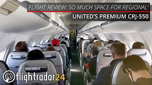 Flying United's unique premium CRJ-550 regional jet in First Class