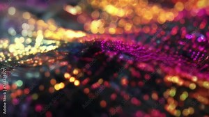 A detailed image of a quantum dot film layered on top of a LCD panel emphasizing the potential for higher resolution and improved picture quality.