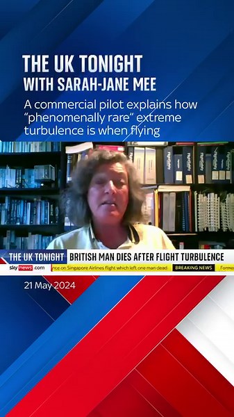 16K views · 36 reactions | Chris McGee, a commercial pilot for over 20 years, tells Sarah-Jane Mee that in her career she has only had one incident that she’d “describe as severe, not extreme” turbulence. #flight #turbulence #singapore | Sky News | Facebook