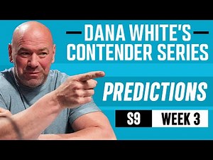 DWCS 2025: Week 3: FULL CARD Predictions