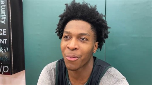 Michigan State guard Cam Ward on putting undue pressure on himself