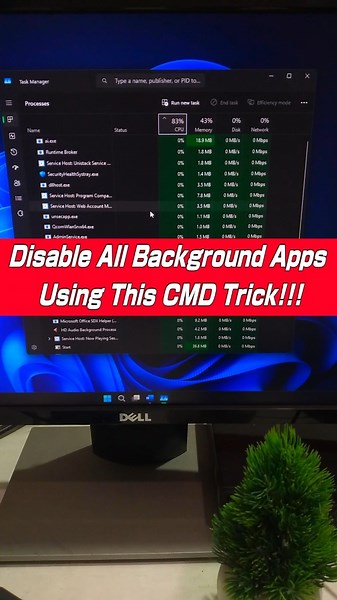 Disable All Background Apps in Windows 11 Using CMD 💻 #computer #youtubeshorts #shorts