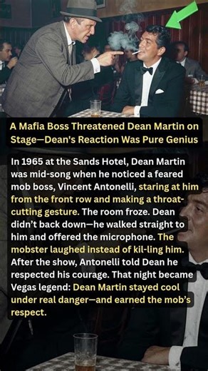 A Mafia Boss Threatened Dean Martin on Stage—Dean's Reaction Was Pure Genius #shorts