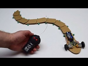 How to make a RC Snake Toy at home from cardboard Diy Snake Robot
