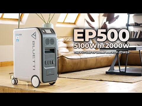 BLUETTI EP500/Pro (5.1kWh | 2kW/3kW), The Future Of Home Backup Power.
