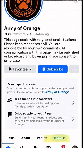 Follow the page and click the events button. It shows you the scheduled hunts. | Army of Orange
