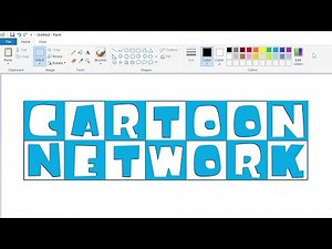 How to draw a Cartoon Network logo in Ice Age style using MS Paint | How to draw on your computer