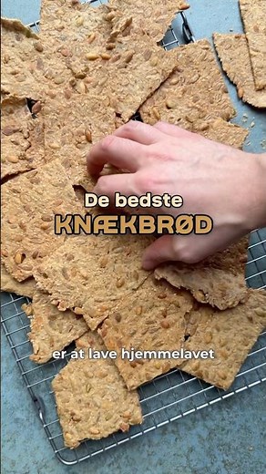 Knækbrød - opskrift på sprøde og tynde knækbrød