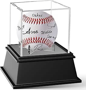 Leffis Baseball Display Case, Baseball Holder Display Case, Acrylic UV Protected Baseball Case for Display, for Autographed Baseball