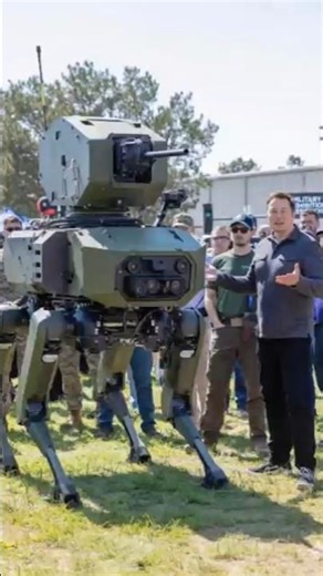 Elon Musk’s Unveils War Optimus–Armed 4 Legged Robot for the U.S.Military #elonmusk #usmilitary #ai