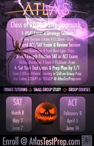 🎃Join us tomorrow @ 9am for a free online Practice PSAT exam!!! Register today @ AtlasTestPrep.com 🎃. 🍂🍂🍂🍂🍂🍂🍂🍂🍂Atlas Jacob New York City Public Schools Buffalo Public Schools Clarence Central School District Nardin Academy Nichols School St. Francis High School Mt.St.Mary's Academy, Kenmore New York Hunter College High School Williamsville Central School District Buffalo Seminary (SEM) Atlas Test PrepGramercy Arts High School SAT Exam Preparation Clarence, NY News & Info #SAT #buffalo