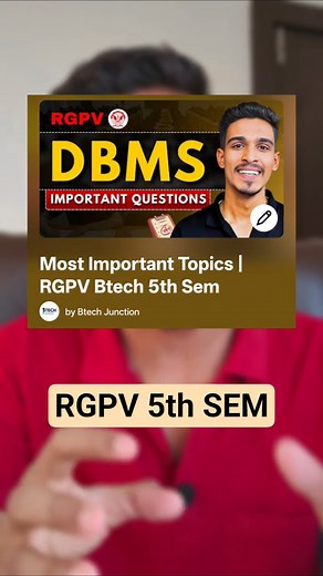 RGPV 5th sem Important Questions #toc #rgpv #btechjunction