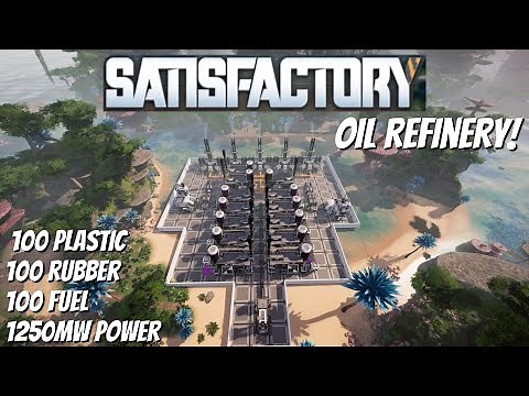 How to set up your 1st oil refinery in Satisfactory 1.0