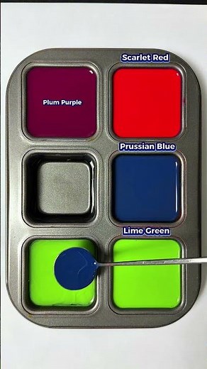 Amazing Color Mixing with Just 3 Base Colors #colormixing #satisfying #mixcolor