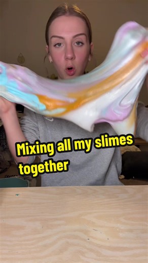 Mixing All My Slimes Together for a Colorful Surprise