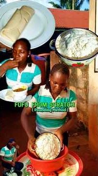 FUFU from Scratch #fufu #poundingfufu #cooking