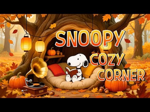Snoopy’s Cozy Autumn Jazz 🍁📚 Relaxing Fall Ambience for Study, Work & Focus Sessions