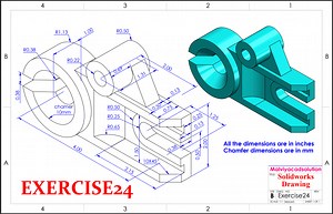Solidworks Exercise tuutorial for beginners | Hindi Drawing link : https://www.instagram.com/p/DBwa9F0u5fN/ #solidworkstutorial #CAD #malviyacadsolution Don't forget to follow | Malviya CAD Solution