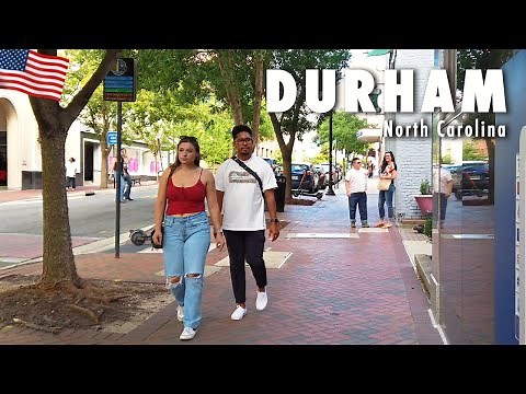 Walking around Downtown Durham in North Carolina【4K】