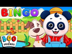 Bingo Song With Lyrics | Nursery Rhymes & Kids Song | Bambini Boo