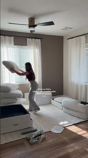 Amazon modular cloud couch unboxing!!