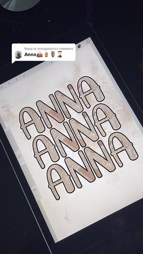 Reply to @annagoderis hope you like 🥰 #anna #name #procreatepocket #procreate #comment #followme #fypシ #fupシ #doubletap #viral #foryoupage #taps