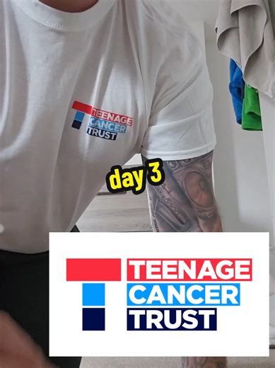 day 3 of 30 that's 300 done and 2700 to go please show love for the @Teenage Cancer Trust 👍#teenagecancertrust #pushups