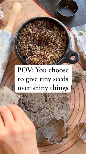 Eden Brothers Gardening: Seeds & Bulbs on Instagram: "Give tiny seeds over shiny things✨ These festive wildflower seed bombs are a simple DIY gift with a little magic tucked inside 🌼. And with Eden Brothers’ huge selection of wildflower seed mixes, you can customize each batch to match the needs of your favorite gardener. 🎄Save this for your holiday crafting! Festive Wildflower Seed Bomb Recipe 💐 You’ll need: - Eden Brothers Wildflower Seed Mix (1/4 lb) - Air-dry clay - Potting soil - Dried f