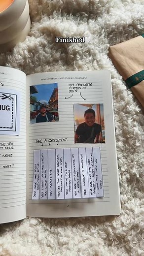 Replying to @Isla Reid Read me when you need to hear a compliment 🤍 #readmewhenyouneedme #book #giftideas #gift #sentimental #handmade #openmewhen #fyp