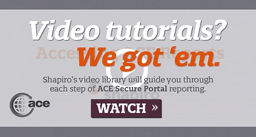 Setting up an ACE Secure Data Portal Account