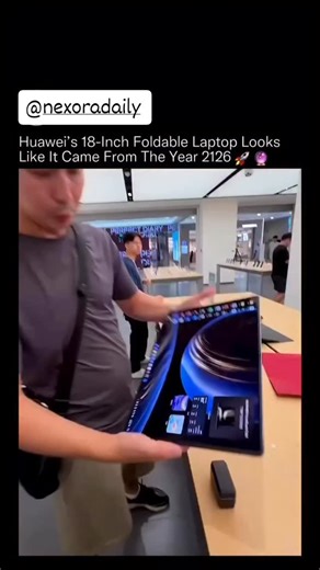 TrendTonic | 🚀 HUAWEI Just Dropped Its Latest Futuristic Machine! This is not just a laptop launch… this is a glimpse into the future. Huawei’s latest... | Instagram