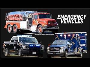 Emergency Vehicles Code 3 International Ambulance Fire Truck FHP