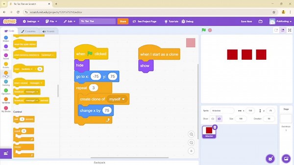 Bagaimana Membuat Game Tictactoe Menggunakan SCRATCH | Tutorial