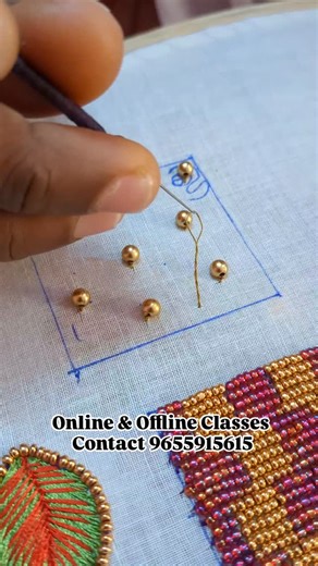 Soundarya Selvam on Instagram: "Pani Stitch 💫 Online & Offline Classes Available 💯 Contact 9655915615 [ Aari work, Aari Tips, Maggam Work, Aari embroidery] #aaritipstamil #aariembroidery #instagramgrowth #aariwork #viral"